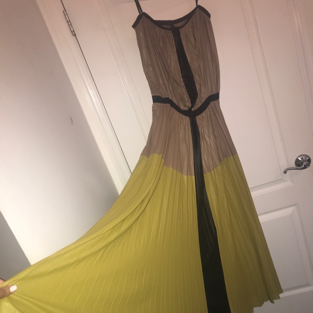 BCBG Max Azria long strapless dress looks NEW!